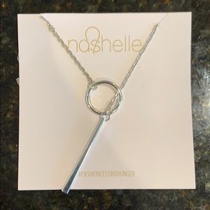 Nashelle NWT 25” adjustable silver necklace